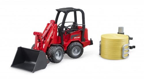 Bruder cargadora compacta juguete - Schaffer con pinza para pacas-2