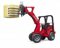 Bruder cargadora compacta juguete - Schaffer con pinza para pacas-3
