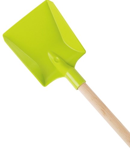 Androni Giocattoli pala infantil verde - pala de plástico con mango de madera 76 cm