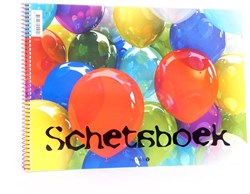 Planet Happy cuaderno de bocetos globo A4 - bloc de dibujo para niños 20 hojas