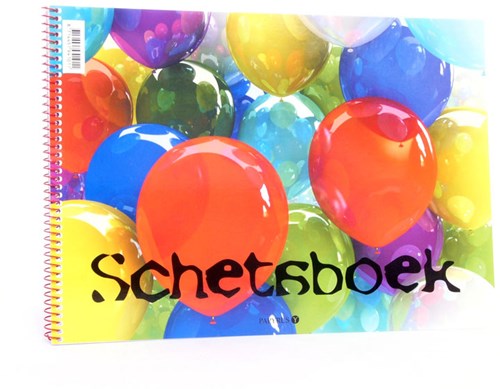 Planet Happy cuaderno de bocetos globo A4 - bloc de dibujo para niños 20 hojas