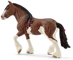 Schleich Farm World yegua Clydesdale figura de juguete - caballo realista