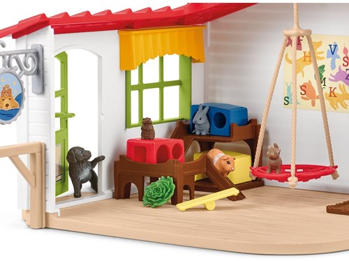 Schleich hotel de animales de granja juguete - Pet Hotel - 42607-3