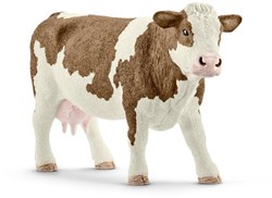 Schleich Farm World figura de vaca - animal de granja Simmental