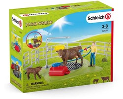 Schleich Farm World Estación de lavado de vacas - Set de juego 42529