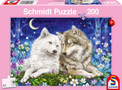 Schmidt rompecabezas amigos lobos tiernos 200 piezas niños desde 8 años-2