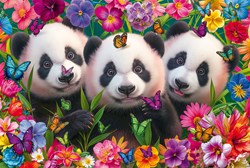 Schmidt puzzle panda trío 200 piezas niños desde 8 años puzzle animales