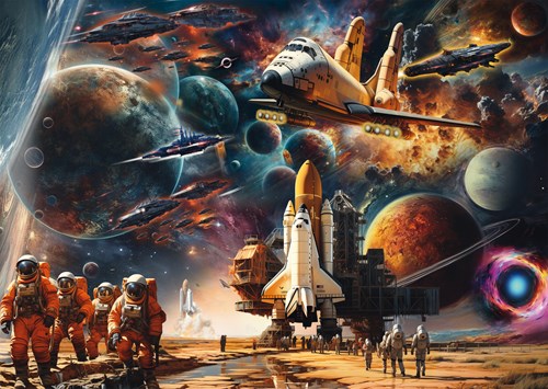 Schmidt puzzle viaje espacial 1000 piezas - puzzle fascinante