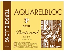 Schut papel acuarela Terschelling 10,5x14,8 cm 300g 20 hojas postal