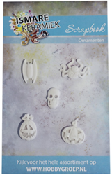 Ismare Keramiek Scrapbook ornaments halloween