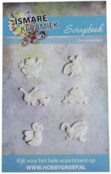 Ismare Keramiek Scrapbook ornaments insekten