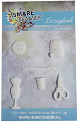 Ismare Keramiek Scrapbook ornaments naaigerei