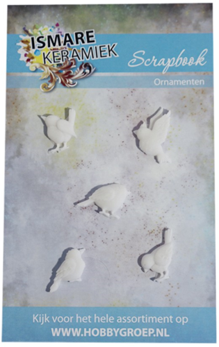 Ismare Keramiek set decoración pájaros - adornos pájaros de cerámica