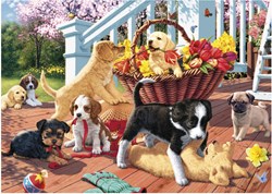 Dino puzzle perros cachorros 1000 piezas puzzle animales