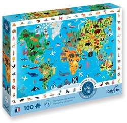 Sentosphère puzzle animales Busca y Encuentra juego educativo 100 piezas