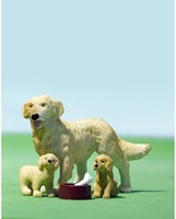 Lundby perro de juguete con cachorros - accesorio para casa de muñecas-3