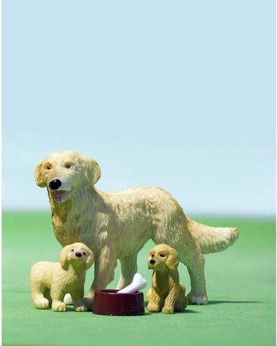 Lundby perro de juguete con cachorros - accesorio para casa de muñecas-2
