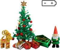 Lundby casa de muñecas set árbol de Navidad con accesorios - escala 1:18