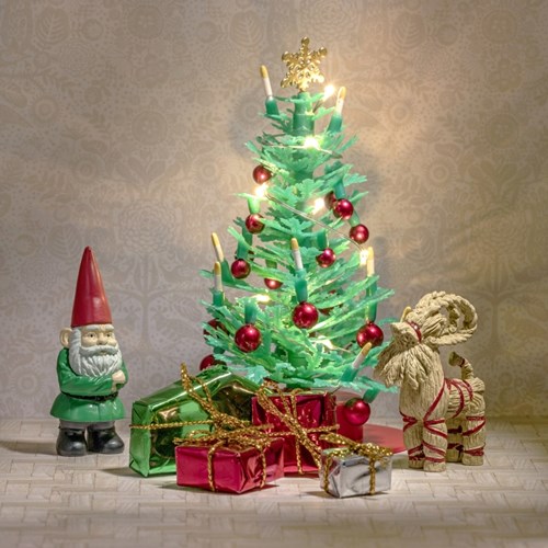 Lundby casa de muñecas set árbol de Navidad con accesorios - escala 1:18-2