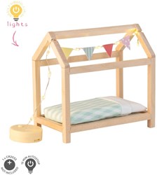 Lundby Set  Kinderkamer met huisvormig bed