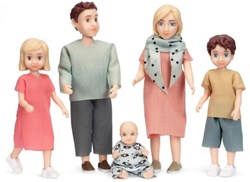 Lundby familia casa de muñecas Charlie set - 5 muñecos casa de muñecas