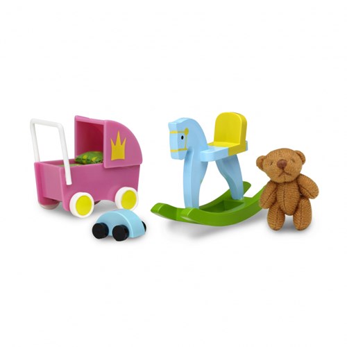 Set de accesorios para casa de muñecas Lundby - juguetes para juego creativo