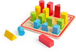 BigJigs puzzle de formas de madera juguete educativo madera FSC