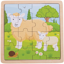 Puzzle Bigjigs Oveja y Cordero