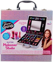 Cra-z-art set de estudio de maquillaje con purpurina para niños