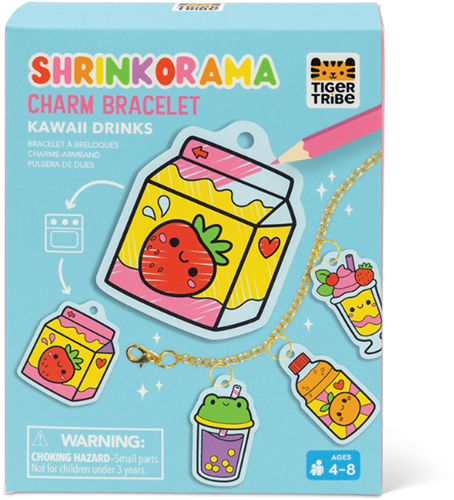 Tiger Tribe set pulsera creativa - Shrinkorama Kawaii Drinks juguete