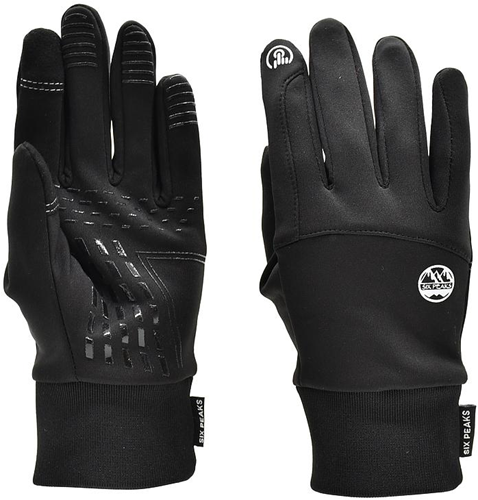 Six Peaks guantes de invierno deportivos forro polar negro mediano impermeables