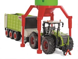 Siku silo vertical granja juguete 1:32 plástico verde-rojo