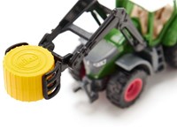 Siku tractor Fendt juguete con pinza para balas 1:87 granja-2