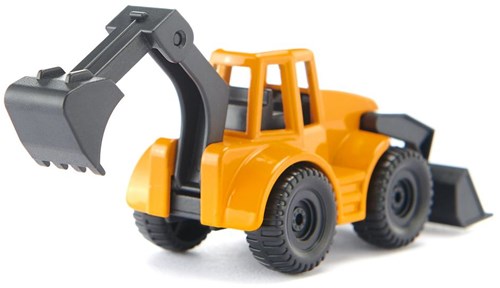 Siku retroexcavadora vehículo de construcción metal plástico amarillo negro 1:87-3