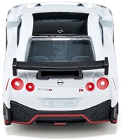 Siku coche de juguete Nissan GT-R Nismo deportivo negro-blanco metal-3