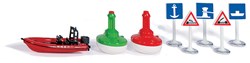Siku juguete de construcción accesorios vías fluviales plástico multicolor