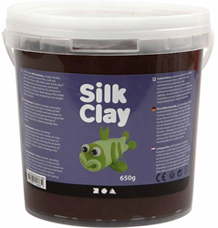 Silk Clay plastilina marrón 650g flexible autoendurecible