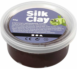 Silk Clay plastilina marrón 40 gramos juguete creativo flexible