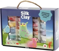 Silk Clay arcilla para modelar set regalo - 28 botes con herramientas creativo
