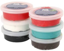 Silk Clay set de arcilla navideña - pasta moldeable autosecante 6x14g