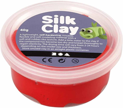 Silk Clay plastilina roja 40 gramos - juguete flexible autosecante
