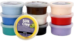 Silk Clay arcilla para modelar set básico 10 colores 10x40g creativo