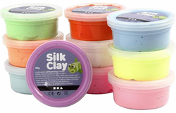 Silk Clay arcilla para modelar colores vivos 10x40g manualidades