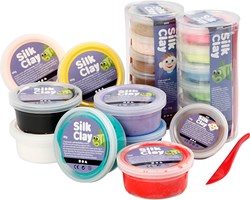 Silk Clay plastilina set colores básicos y neón multicolor 22 piezas