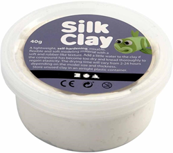 Silk Clay arcilla para modelar blanca 40 gramos autoendurecible flexible