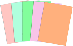 Silvine cuaderno de bocetos pastel A5 vertical 140gr 10 unidades papel creativo blanco