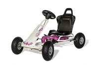 Ferbedo kart AirRunner blanco-morado con neumáticos de aire