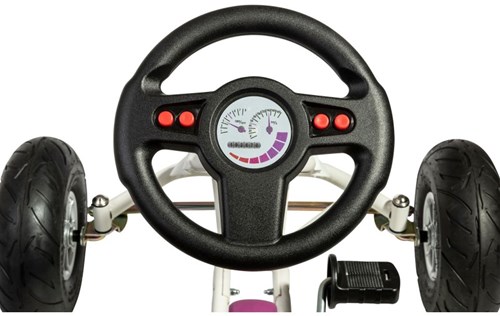 Ferbedo kart AirRunner blanco-morado con neumáticos de aire-3