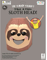 Fiesta Crafts kit manualidades máscara 3D perezoso cartón para niños