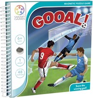 Smart Games juego de viaje magnético Gooal! con 48 desafíos de fútbol